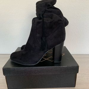 Black Kaila Shaft Boots